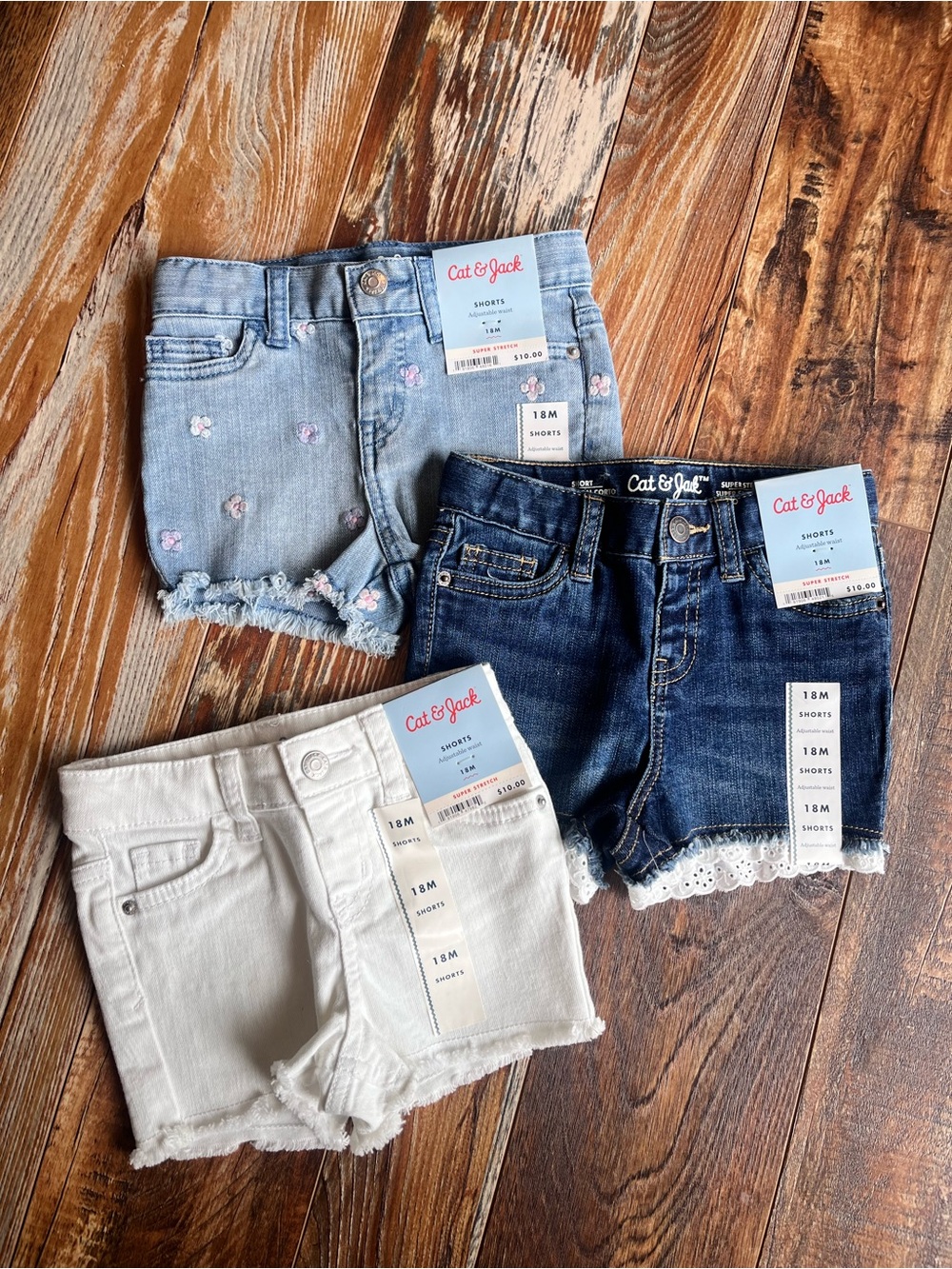 Cat & Jack Denim Shorts Bundle
